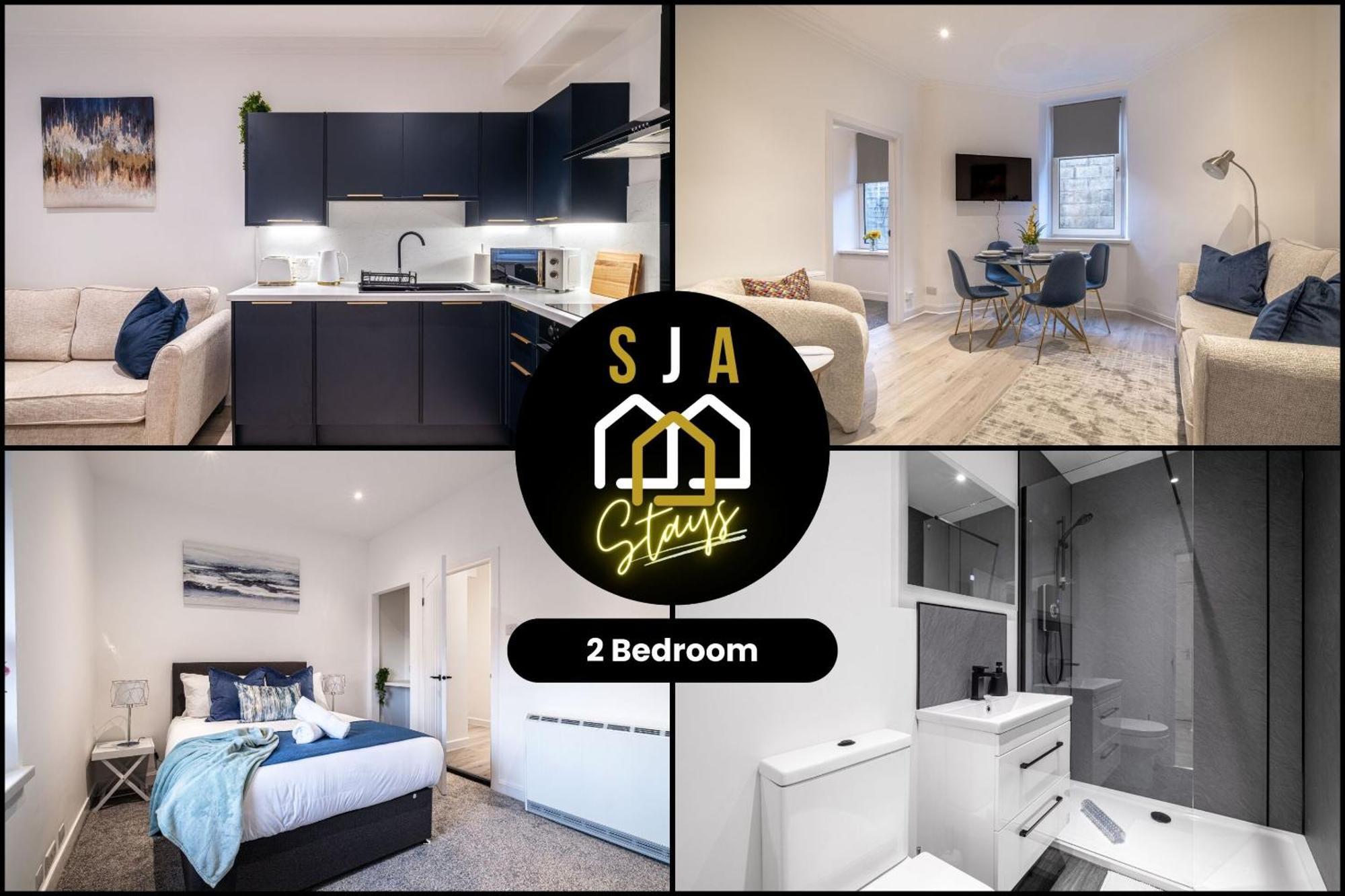 Holburn Hideaway - Sja Stays - Modern 2 Bed Apartment Aberdeen Bagian luar foto